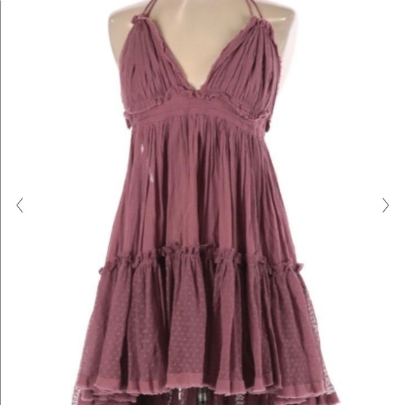 Free People Dusty Rose 100 Degree Mini Boho Dress SOLD - Picture 3 of 5